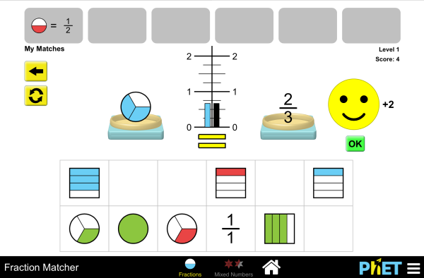 Fraction Matcher Screenshot