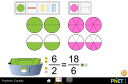 Screenshot of the simulation Fractions: Equality