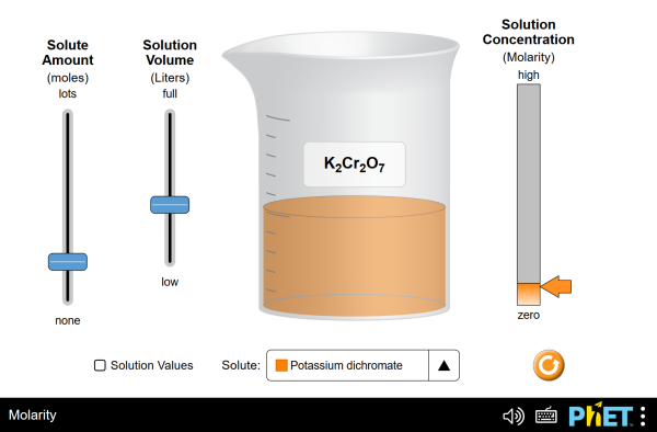 Molarity Screenshot