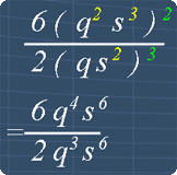 The expression after simplifying the numerator and denominator