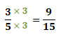 answer is 9/15