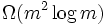 \Omega(m^2 \log m)