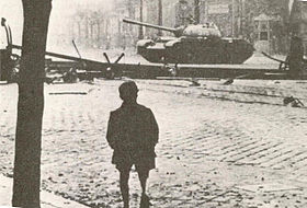 Soviet tank in Budapest 1956.jpg