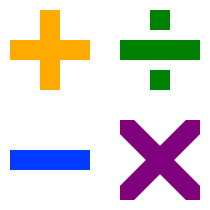 File:Arithmetic symbols.svg