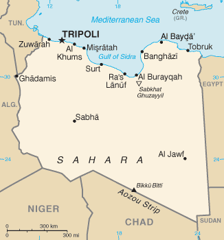 Map Of Libya